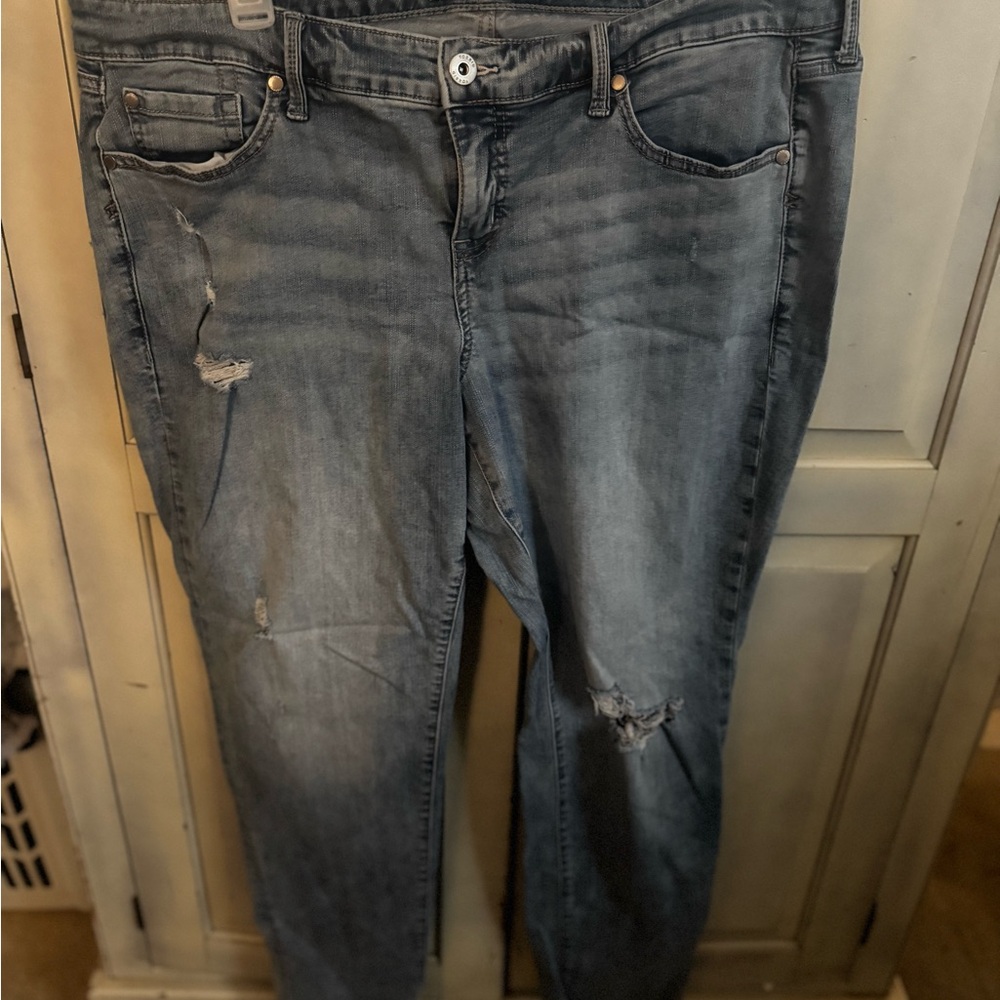 Torrid boyfriend jeans with distressing euc